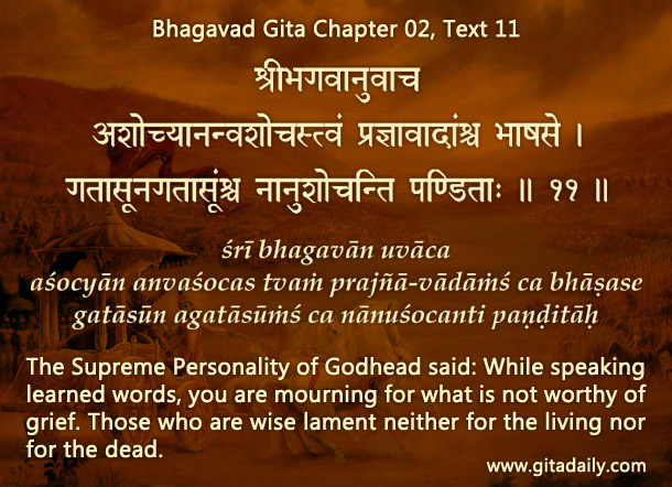 Bhagavad Gita Chapter 02, Text 11