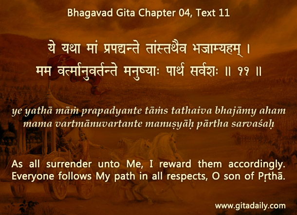 Bhagavad Gita Chapter 04 Text 11