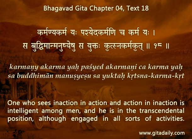 Three distinct meanings of karma in the Gita