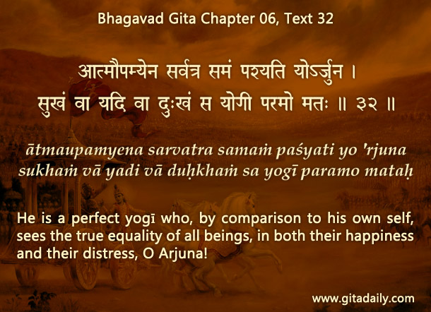 Bhagavad Gita Chapter 06, Text 32