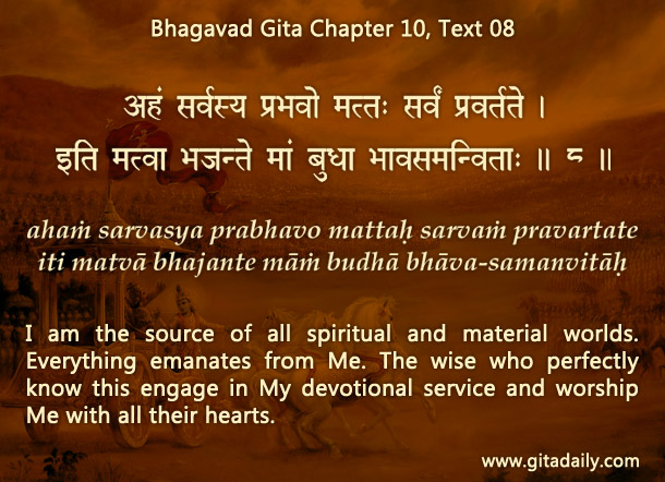 Bhagavad Gita Chapter 10 Text 08
