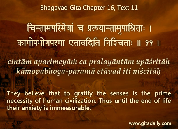 Bhagavad Gita Chapter 16 Text 11