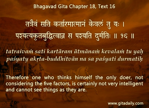 Does Krishna consider Arjuna to be a doer or a non-doer?