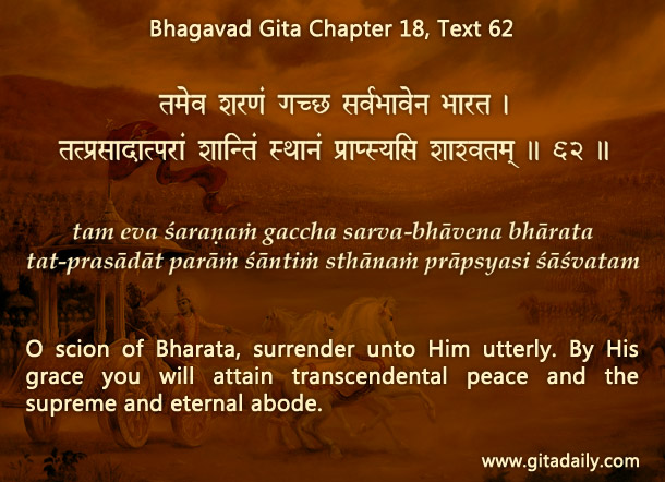 Bhagavad Gita Chapter 18 Text 62
